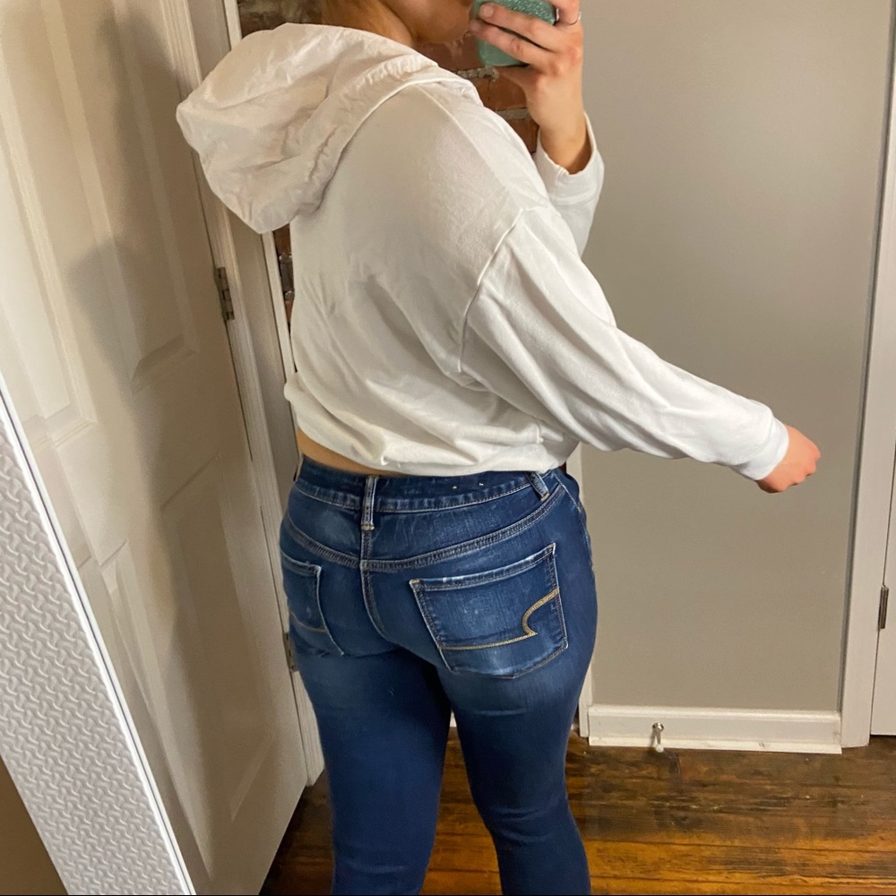 Fabletics Rosanna hoodie oversized cropped sweatshirt size XS - Picture 6 of 12